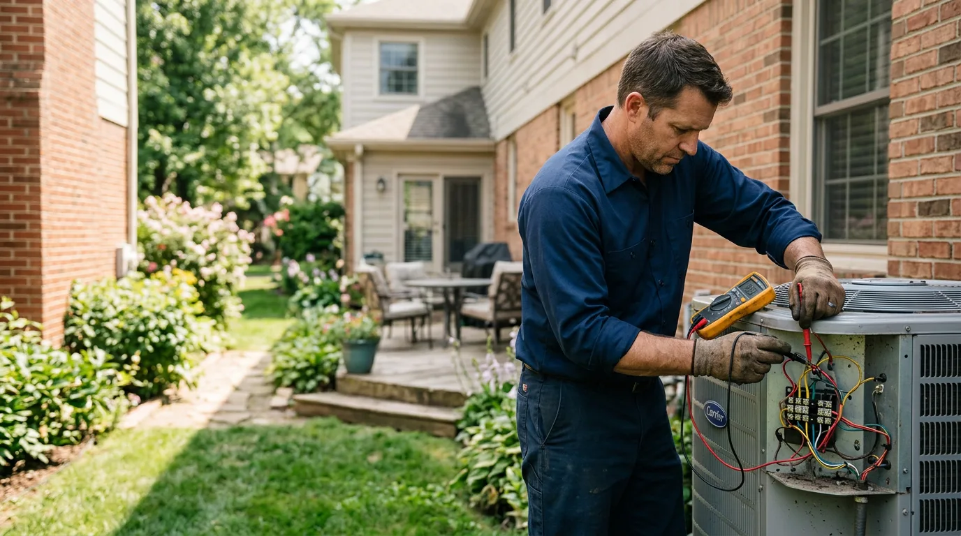 HVAC technician working near Dexter, MI